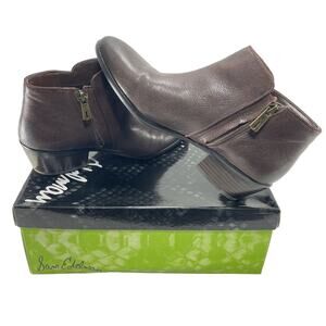 Sam Edelman Petty Womens Size 8M Brown Leather Ankle Boots Shoes